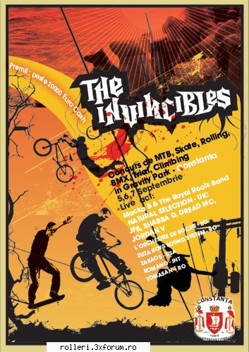 The INVINCIBLES - H2O si Primaria Constanta va organiza pentru - SKATE PARK IOR
